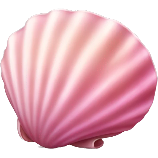 Pink sea shell emoji