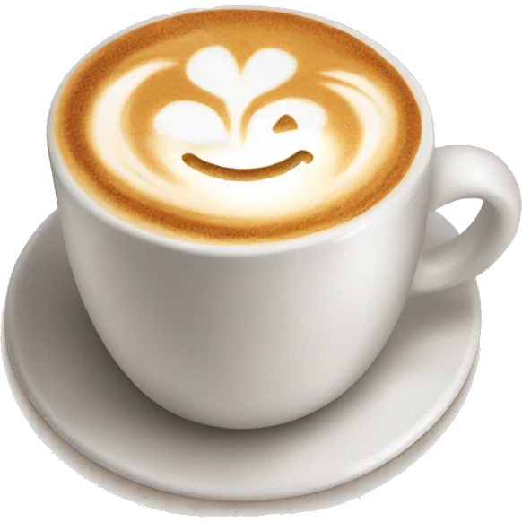 A beautiful coffee latte  emoji