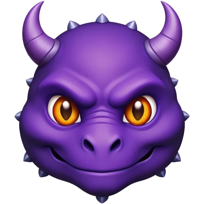 A devil in a purple turtle carapace  emoji