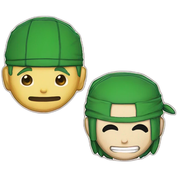 Rufy and Zoro emoji