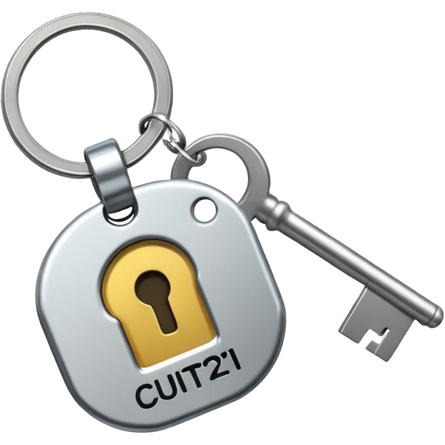 una llave con un llavero que diga century 21 emoji