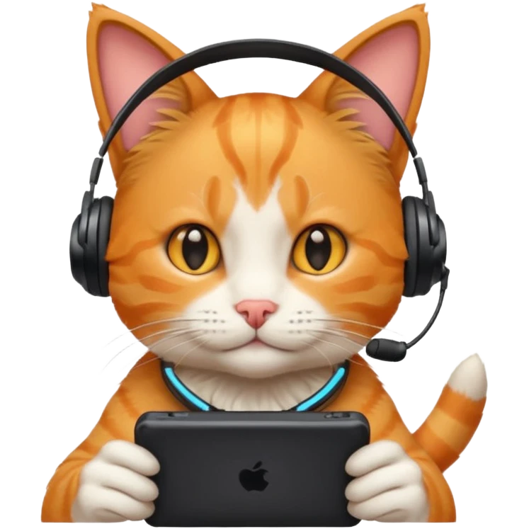 Gamer cat emoji  emoji