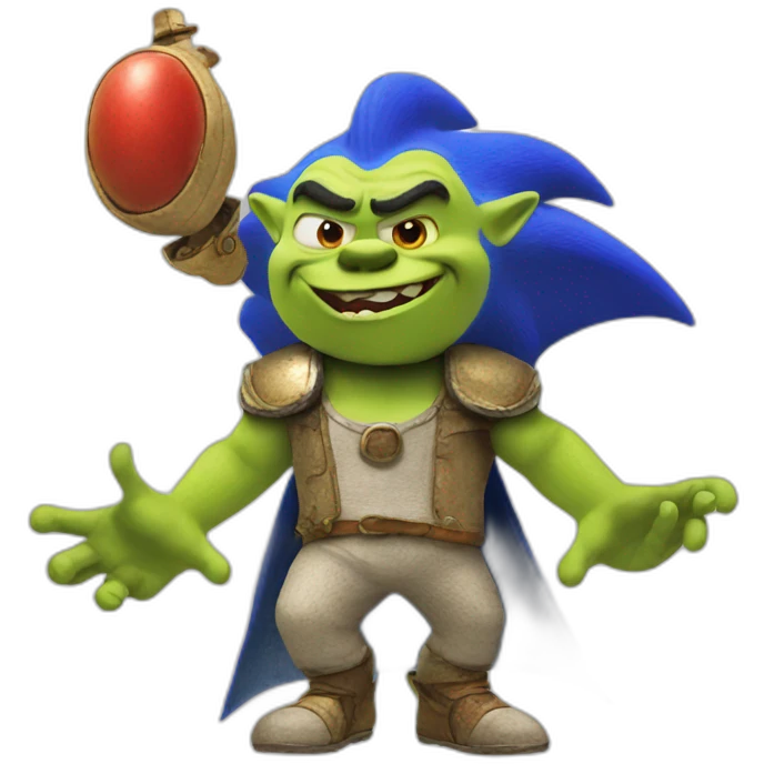 Sonic shrek emoji