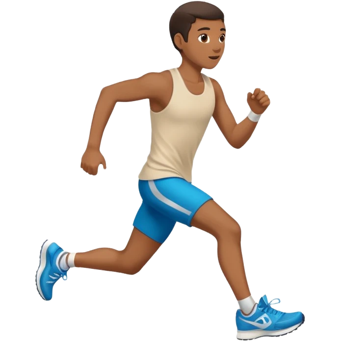 a person running fast with running shoes emoji