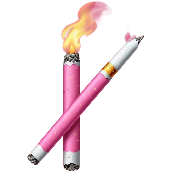 Pink cigarettr emoji