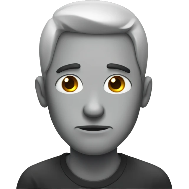 a man with a sad face emoji