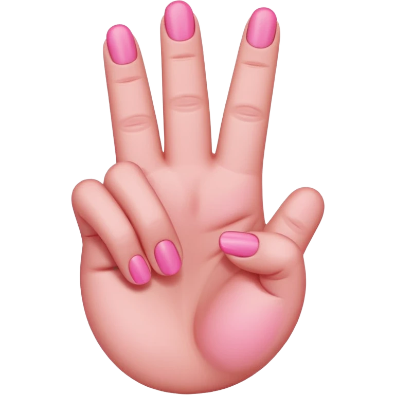 pink middle finger emoji