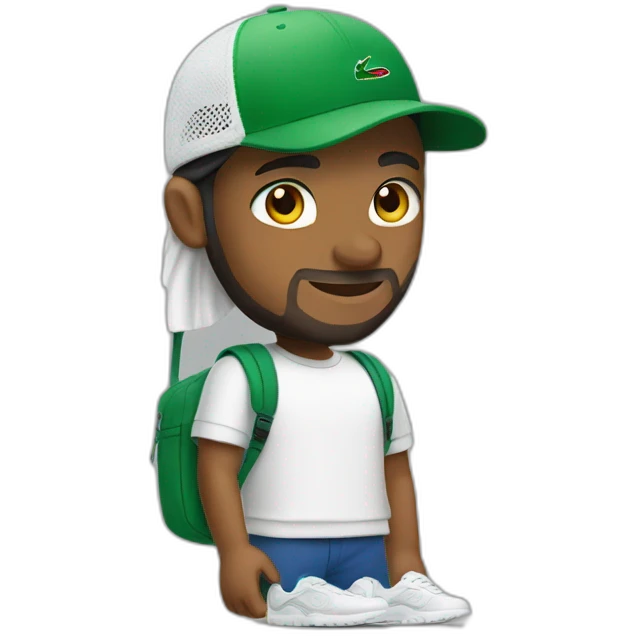 Arab with lacoste hat and nike tn shoes  emoji