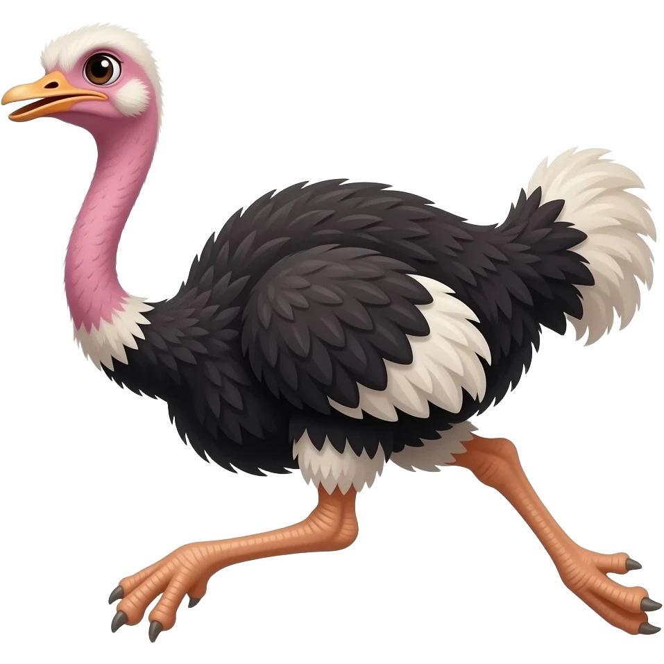 ostrich running emoji