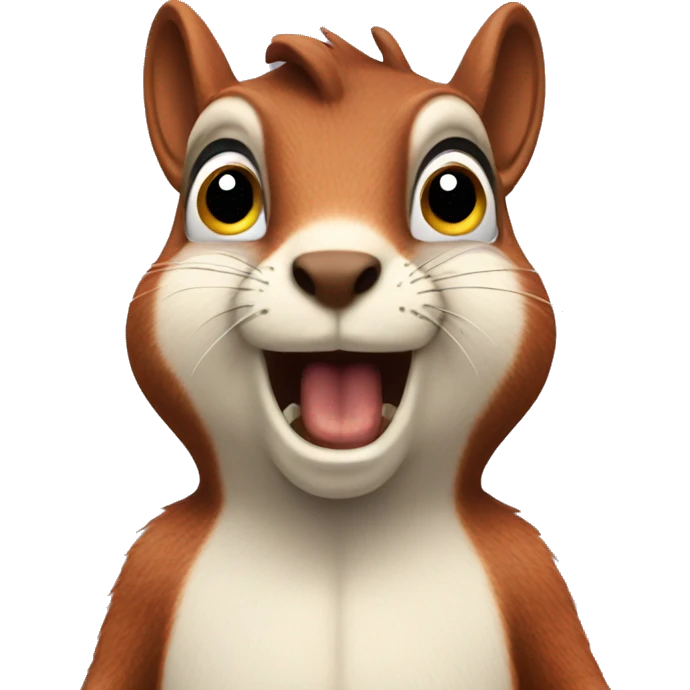 Annoyed squirrel  emoji