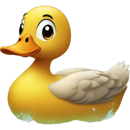 Duck under the water emoji