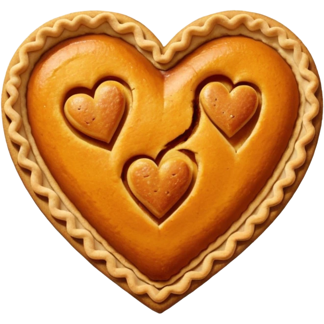 Pumpkin Pie Heart emoji