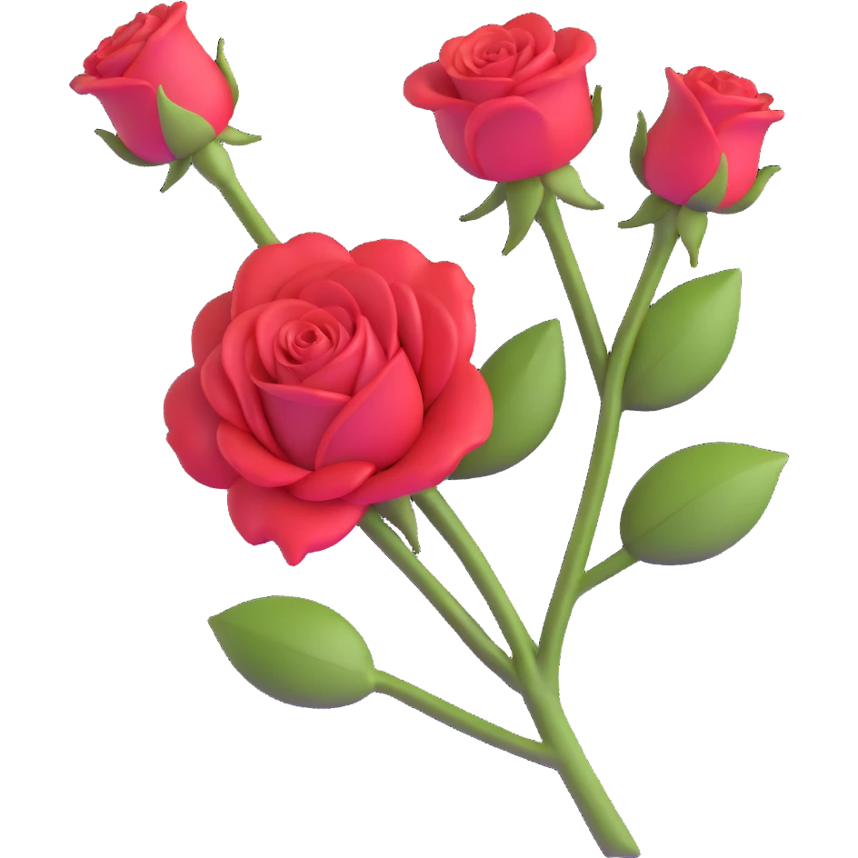 red rose emoji
