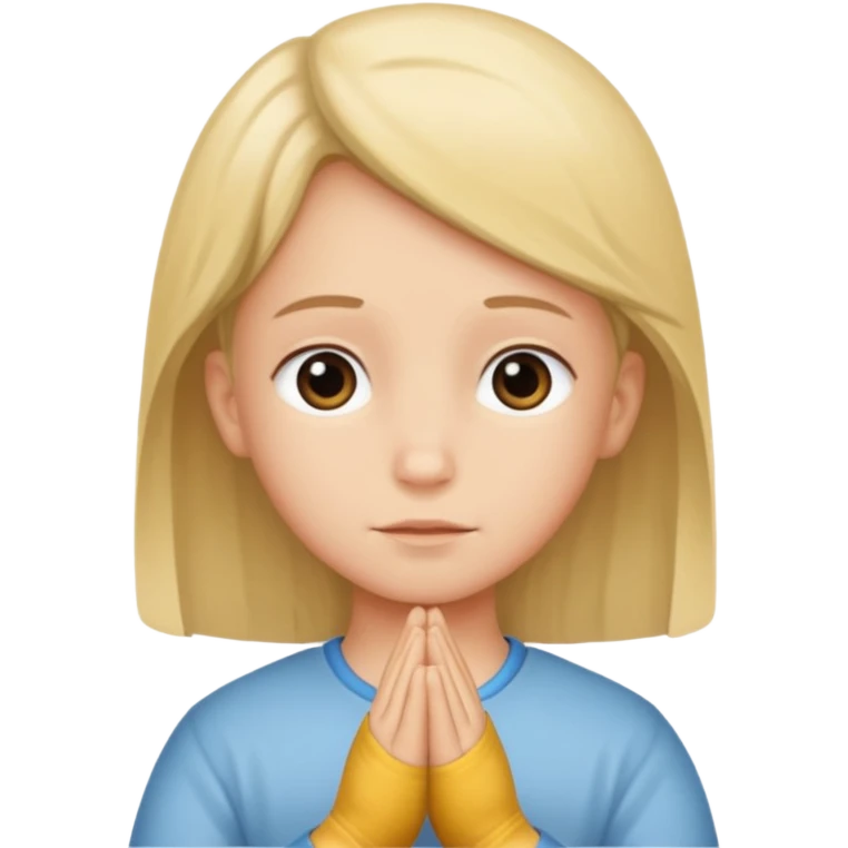 Kid saying i Pray for you mom emoji