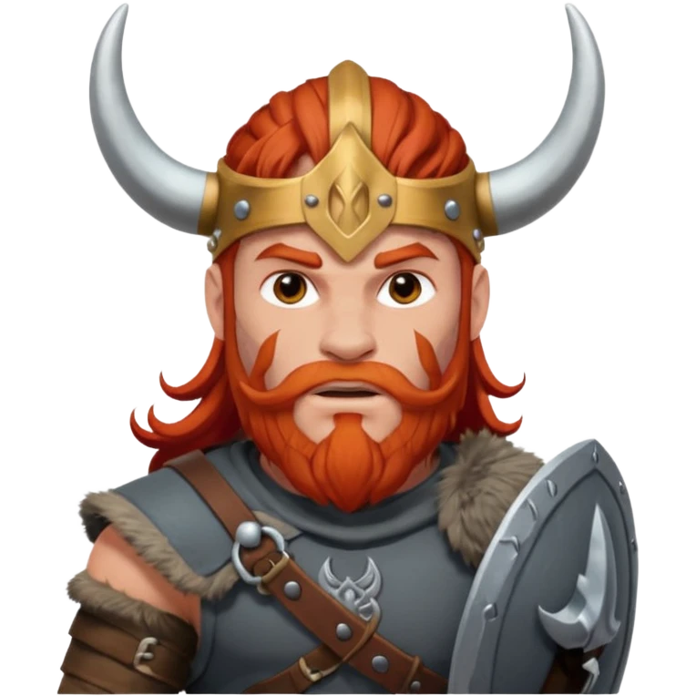 Viking man red hair emoji