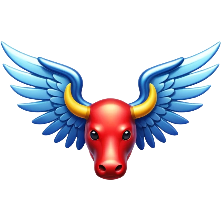red bull with wings emoji