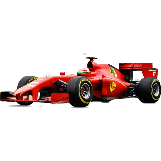 Ferrari red f1 car  emoji