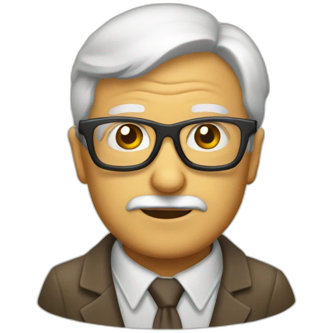 Anciano gafas emoji