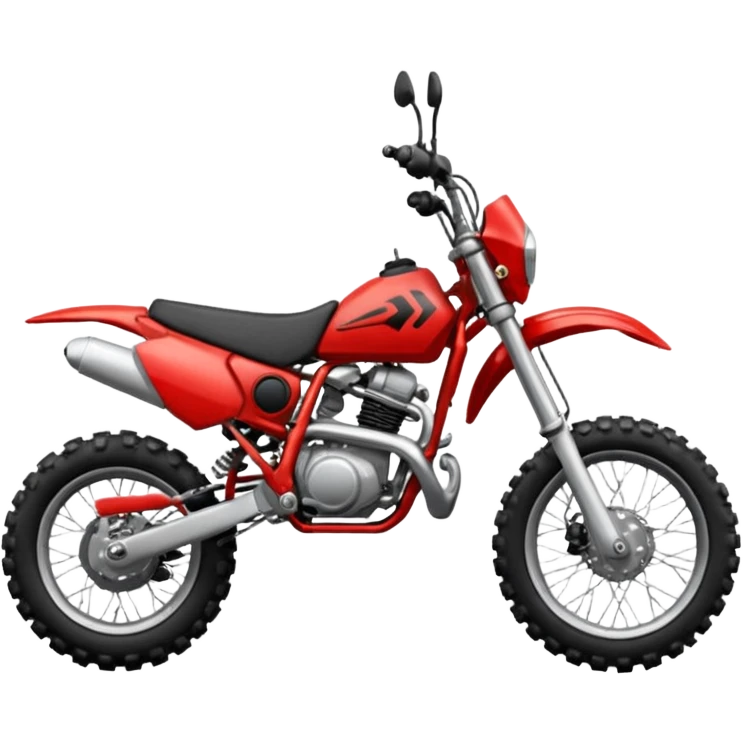 Red dirt bike emoji