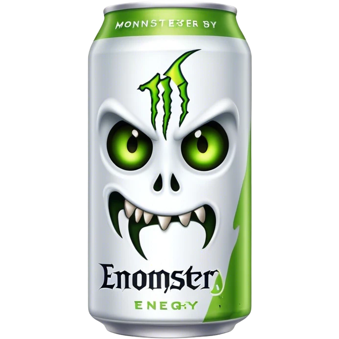 White monster energy drink emoji
