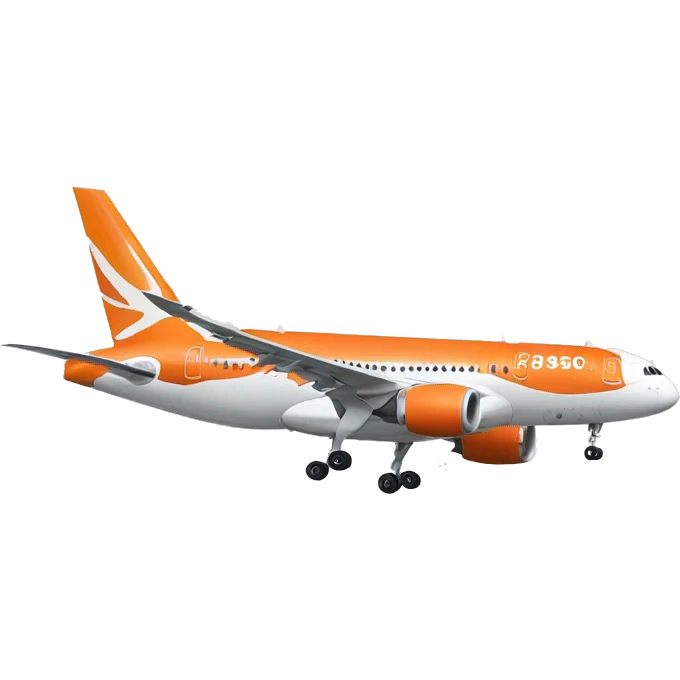orange Airbus a350  emoji