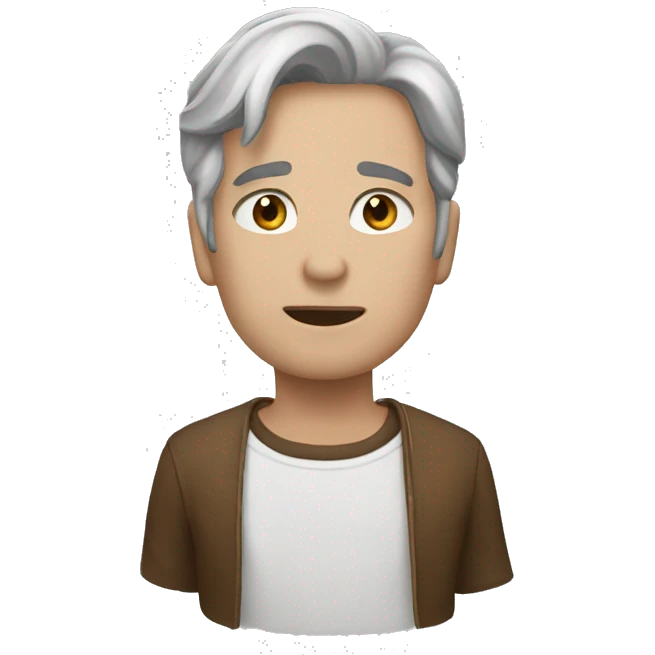 Коричневый пудель emoji