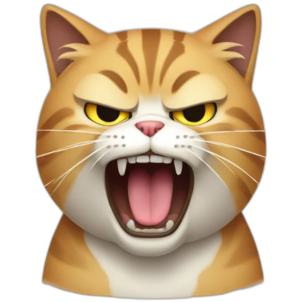 cat angry emoji