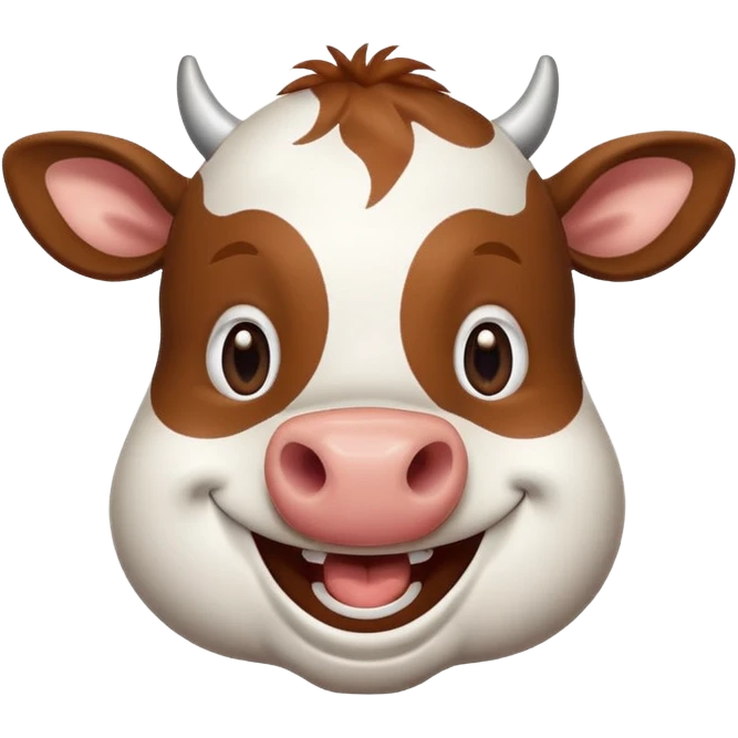 cow laughing emoji