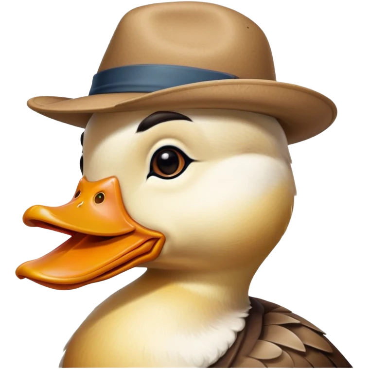 duck wearing a hat  emoji