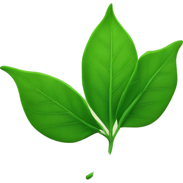 5 tipped green leaf emoji