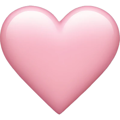 Light pink heart emoji
