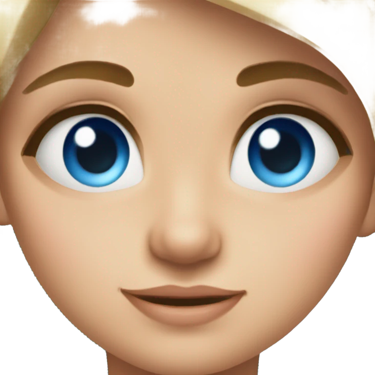 beautiful daughter, blue eyes emoji