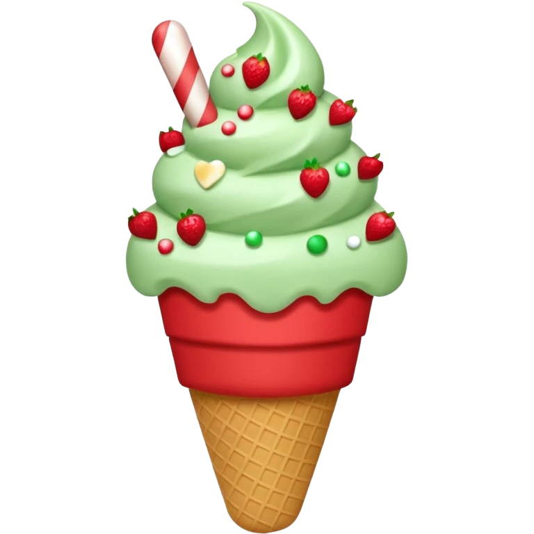 Helados estilo navidad  emoji