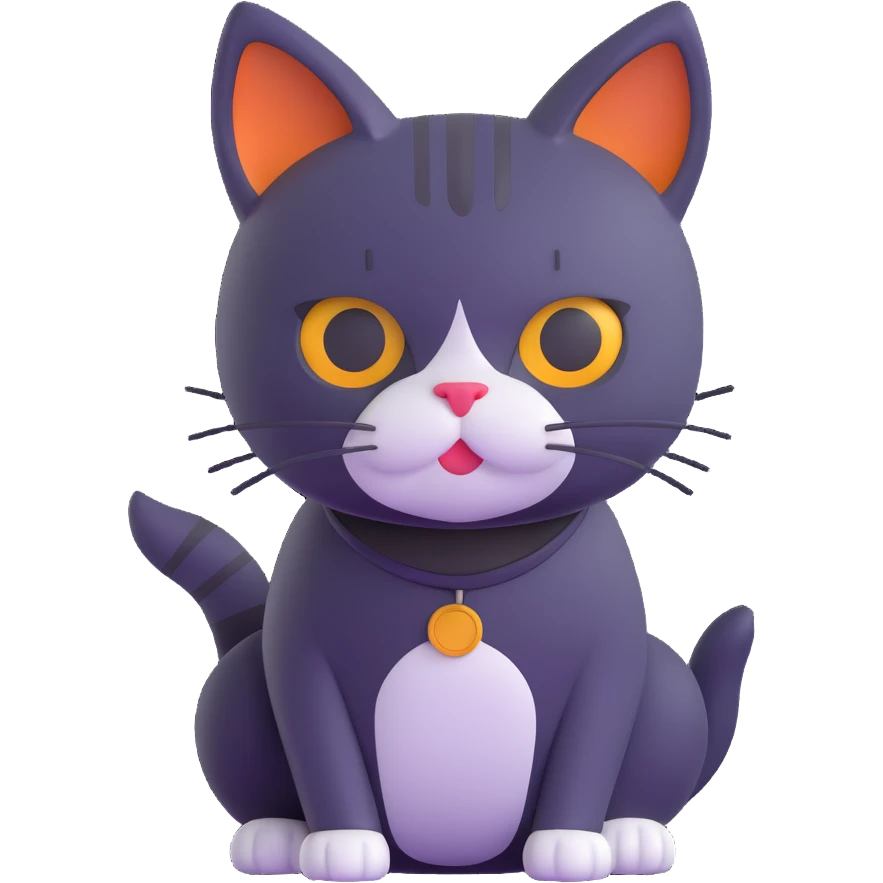 baddie cat with attitude emoji
