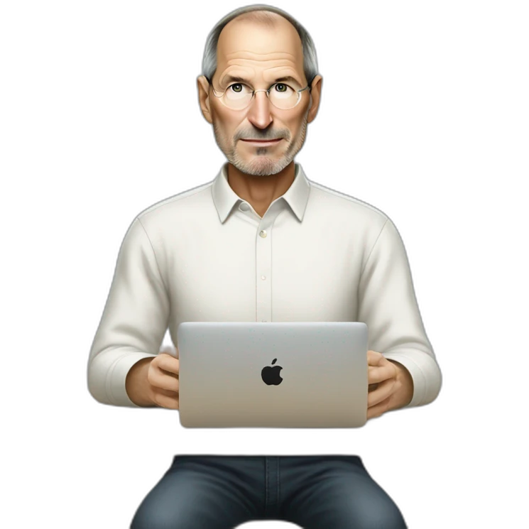 steve jobs in his 60s emoji