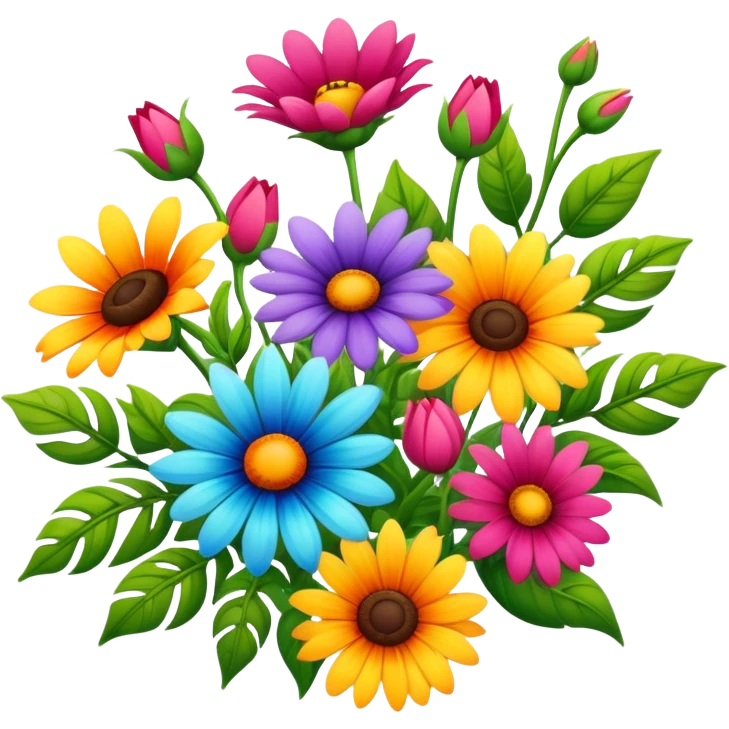 Summer flowers  emoji