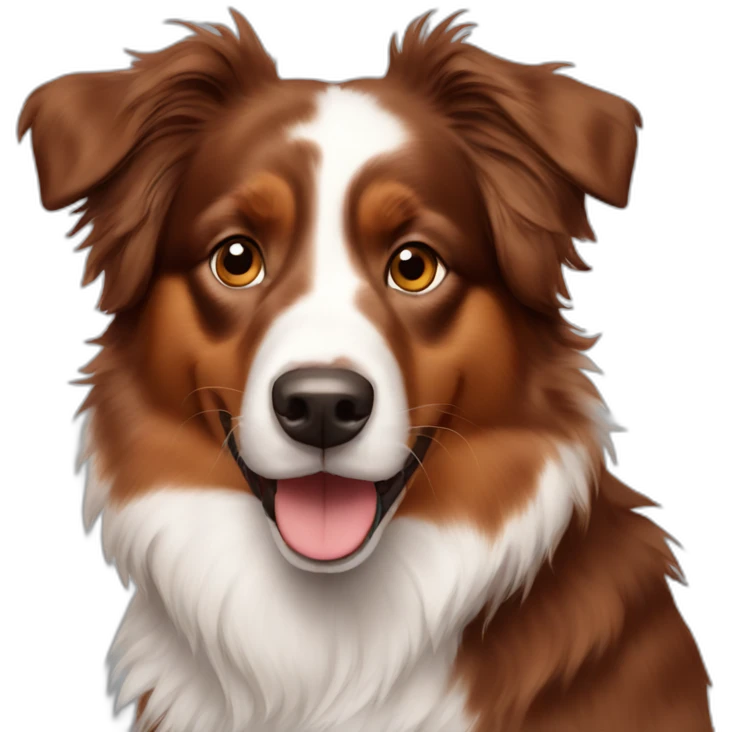 Red tri Australian shepherd  emoji