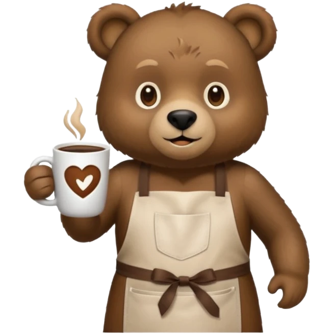 Barista Bear emoji