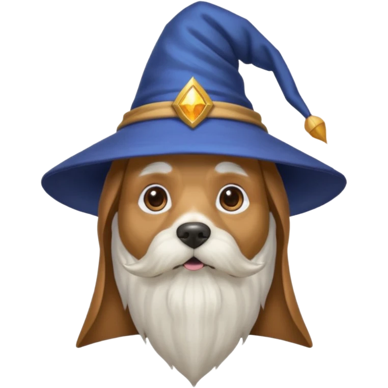 Dog wizard emoji