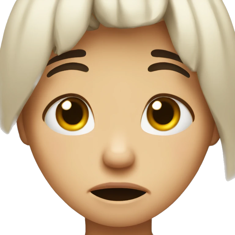 Cute and crying  emoji