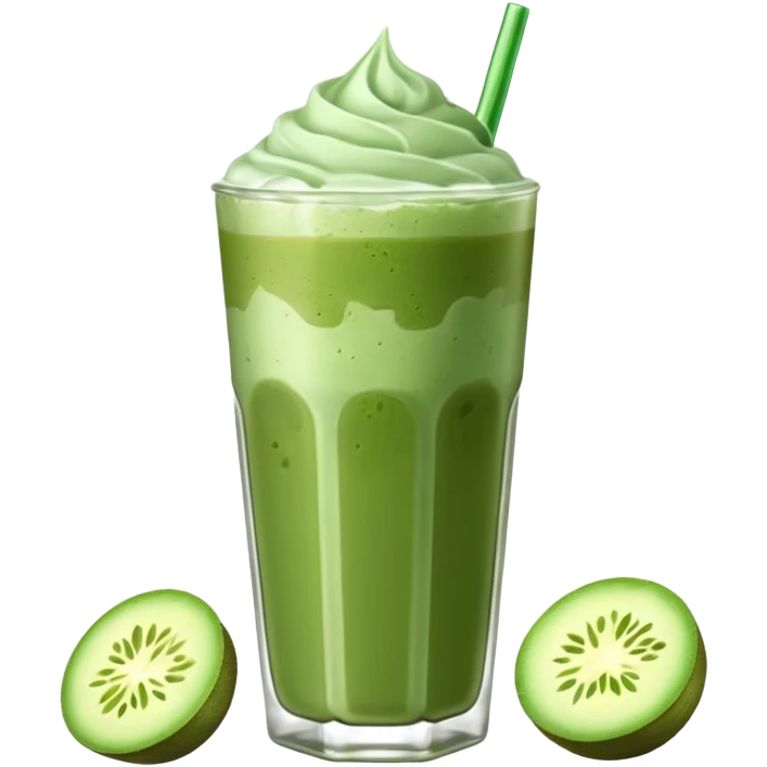 create iced matcha latte emoji
