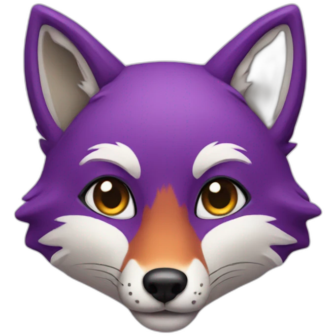 purple fox emoji
