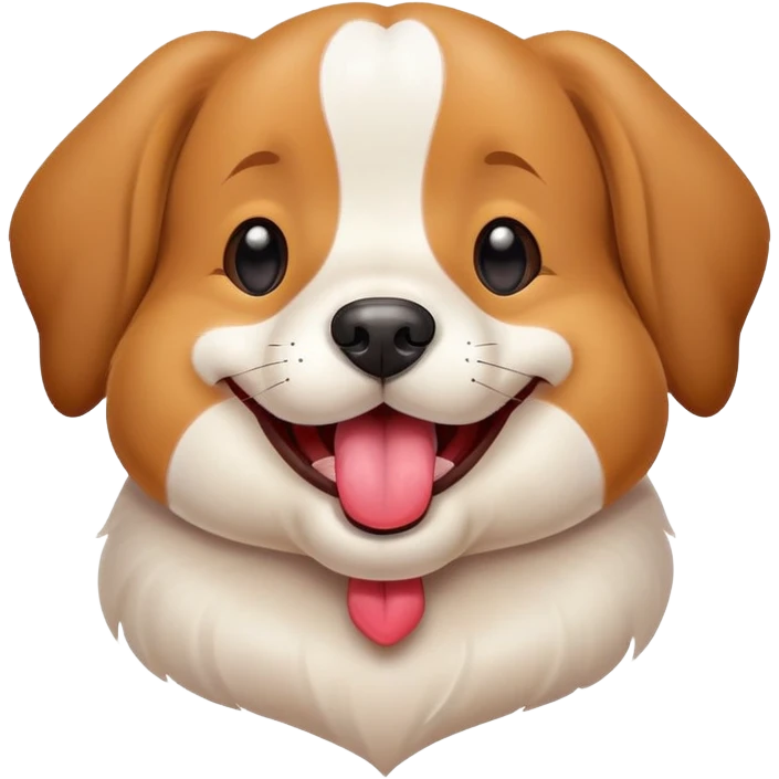 Cute dog sayinh i love you emoji