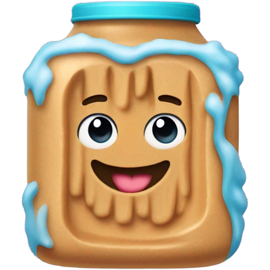 Frozen Peanut Butter with coat and gloves  emoji