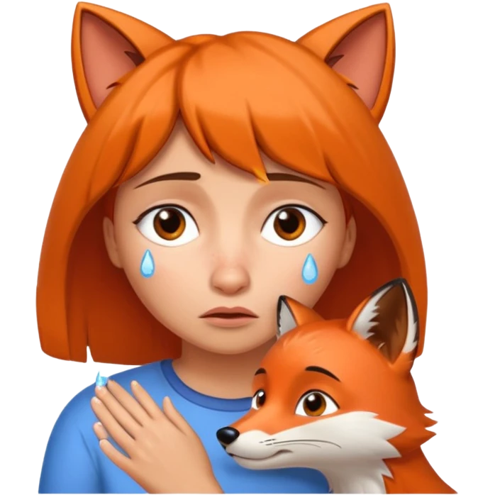 Make Dora and Swiper the fox crying emoji