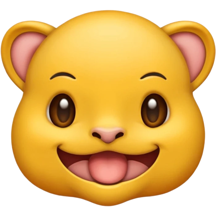 Emoji Sigma con mewing,una mandíbula muy marcada y con una ceja levantada y la otra abajo emoji