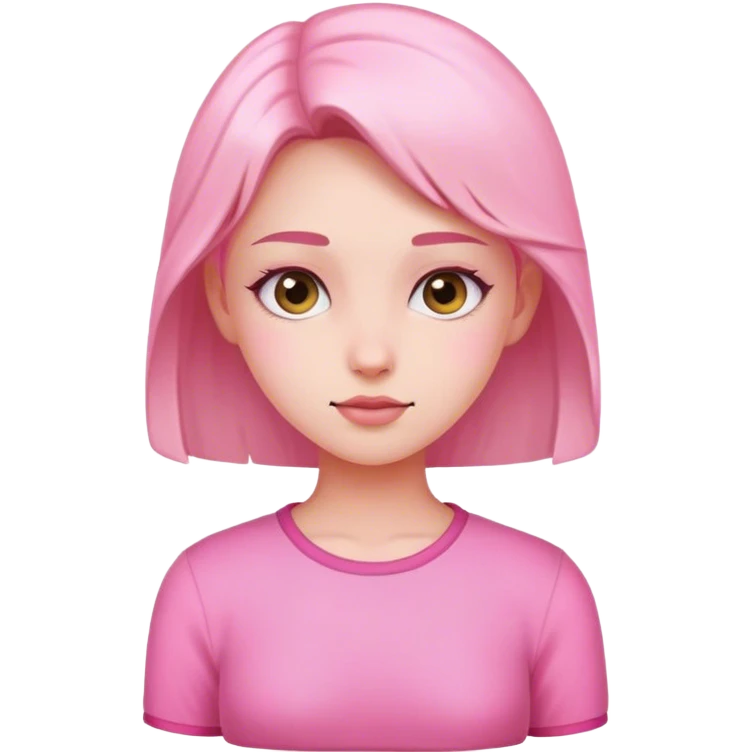 A girl she is pink emoji