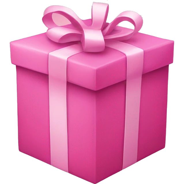 Pink present emoji