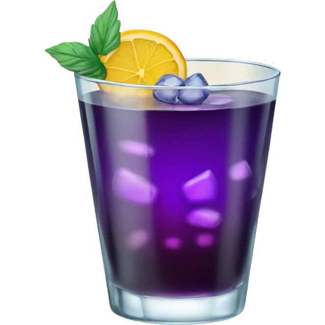 Cocktail with a sweet glas emoji