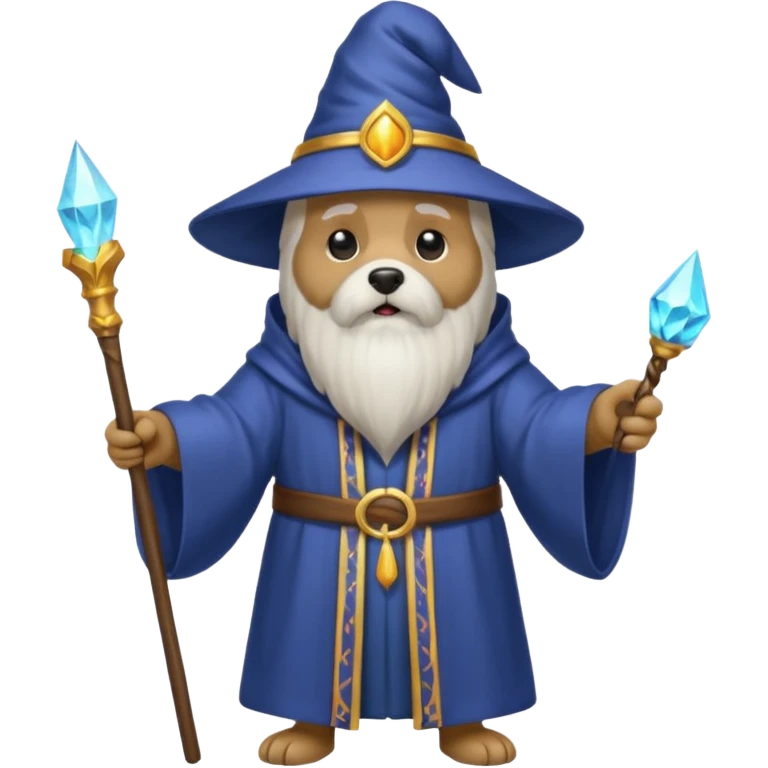 Dog wizard emoji